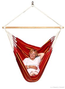 Lounger hammock chair red